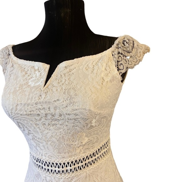 Allandwell Lace Embroidered Cap Sleeve Dress Size Small - Picture 5 of 12